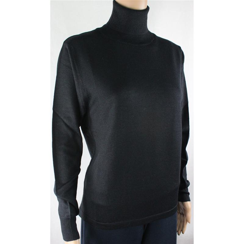 MAGLIA DONNA CICLISTA.MADE IN ITALY.LANA MERINOS 80% M-L-XL-XXL DOLCEVITA NERO
