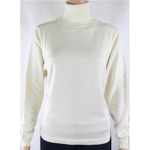 MAGLIA DONNA CICLISTA.MADE IN ITALY.LANA MERINOS 80% M-L-XL-XXL DOLCEVITA PANNA