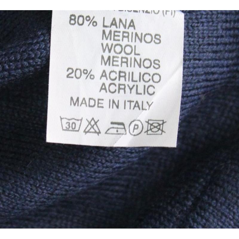 .MAGLIA UOMO POLO 3 BOTTONI.LANA MERINOS 80%.MADE IN ITALY M-3XL BLU