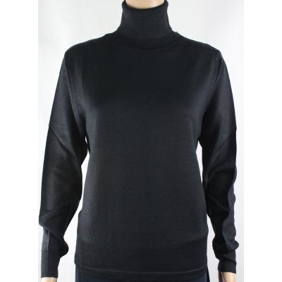MAGLIA DONNA CICLISTA.MADE IN ITALY.LANA MERINOS 80% M-L-XL-XXL DOLCEVITA NERO