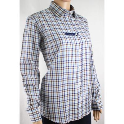 CAMICETTA FLANELLA DA DONNA 100% COTONE QUADRI TG.S-XXL VESTIBILITÀ CLASSICA 12