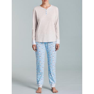 PIGIAMA DONNA RAGNO COTONE D242N1