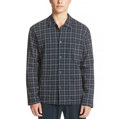 PIGIAMA UOMO RAGNO COTONE INVERNALE INTERLOCK APERTO CON COLLO ART.U067N7 TG.46-60