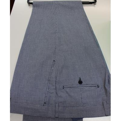 PANTALONE UOMO CLASSICO COTONE A QUADRETTI MADE IN ITALY