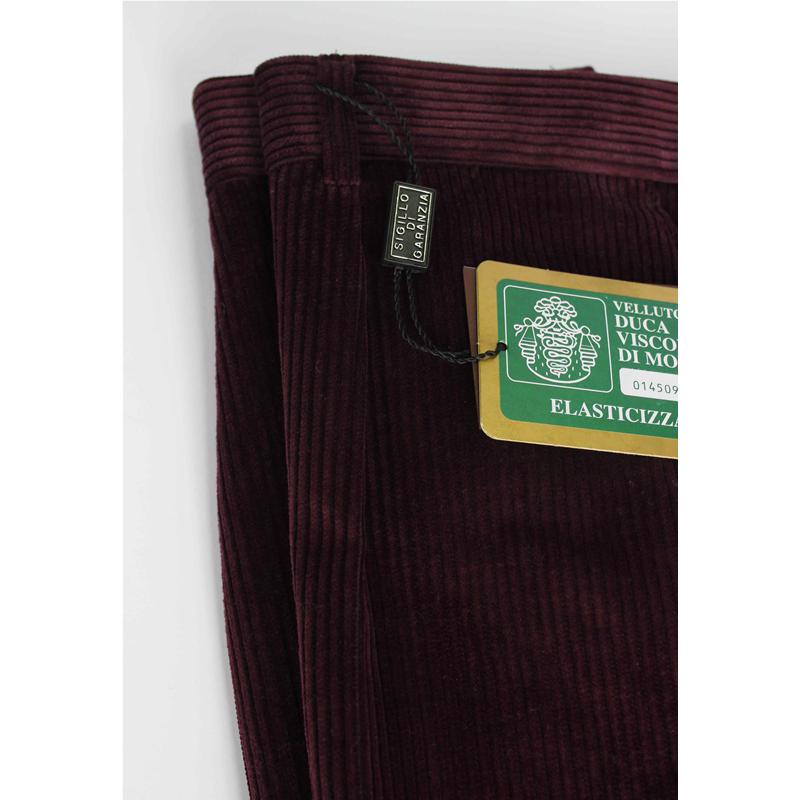 .PANTALONE VELLUTO VISCONTI DI MODRONE ELASTICIZZATO MADE IN ITALY FINO ALLA TG.75