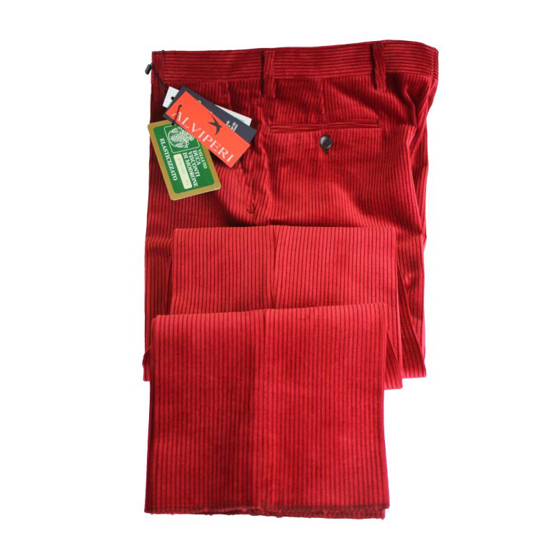 . PANTALONE UOMO VELLUTO VISCONTI DI MODRONE ELASTICIZZATO 13 COLORI ANCHE TAGLIE FORTI FINO ALLA TG.71
