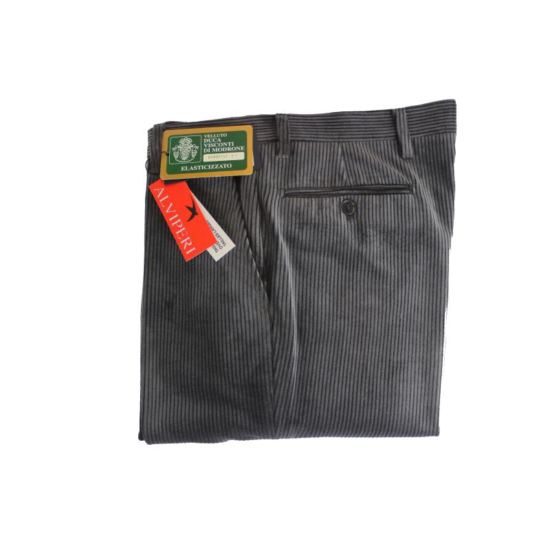 . PANTALONE UOMO VELLUTO VISCONTI DI MODRONE ELASTICIZZATO 13 COLORI ANCHE TAGLIE FORTI FINO ALLA TG.71