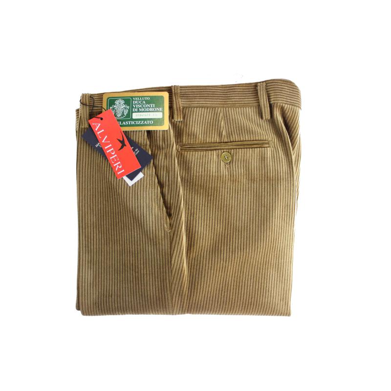. PANTALONE UOMO VELLUTO VISCONTI DI MODRONE ELASTICIZZATO 13 COLORI ANCHE TAGLIE FORTI FINO ALLA TG.71