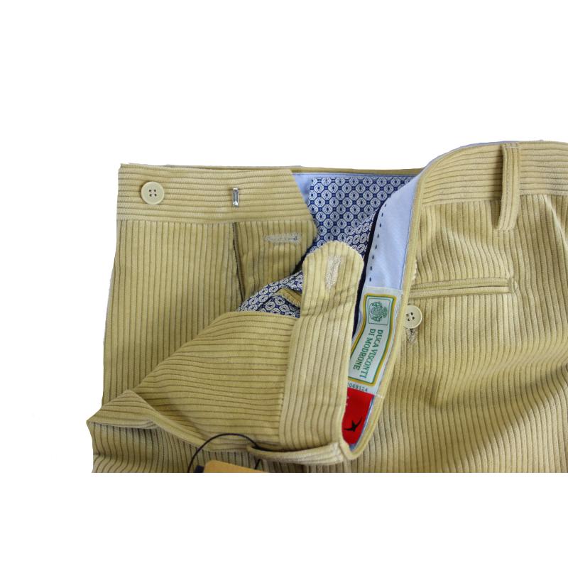 . PANTALONE UOMO VELLUTO VISCONTI DI MODRONE ELASTICIZZATO 13 COLORI ANCHE TAGLIE FORTI FINO ALLA TG.71