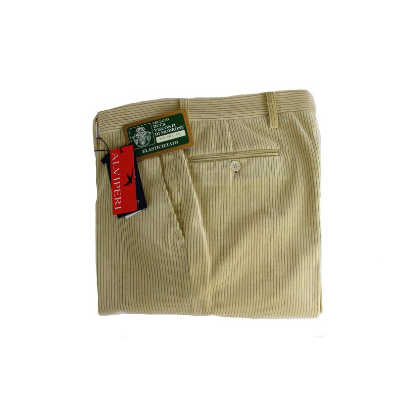 . PANTALONE UOMO VELLUTO VISCONTI DI MODRONE ELASTICIZZATO 13 COLORI ANCHE TAGLIE FORTI FINO ALLA TG.71