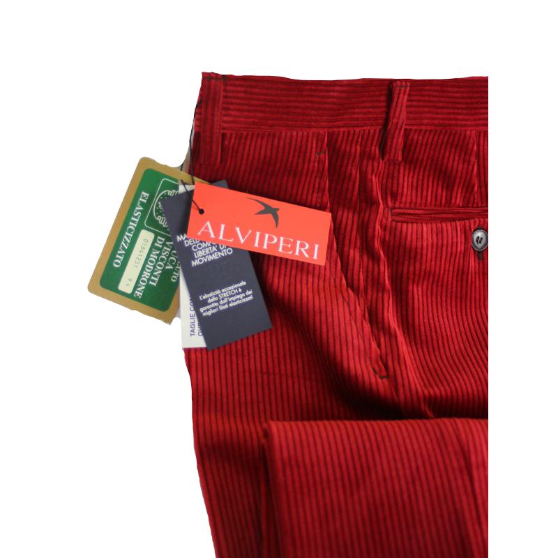 . PANTALONE UOMO VELLUTO VISCONTI DI MODRONE ELASTICIZZATO 13 COLORI ANCHE TAGLIE FORTI FINO ALLA TG.71