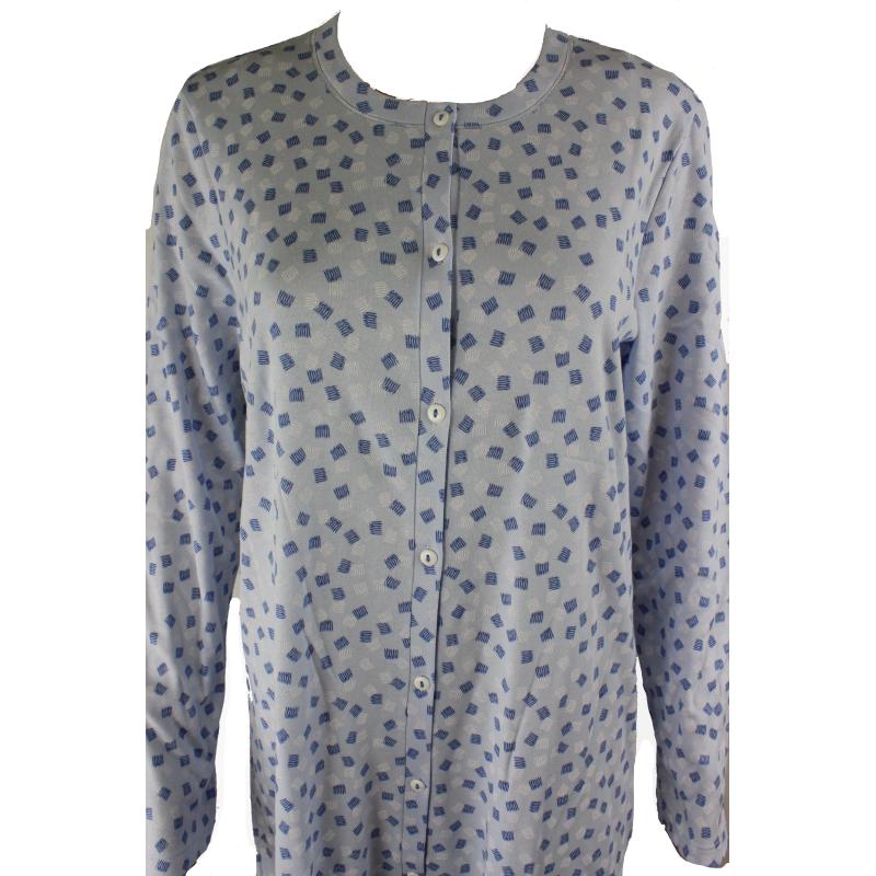 CAMICIA DA NOTTE LINCLALOR CALDO COTONE INTERLOCK APERTA BOTTONI ART.92661