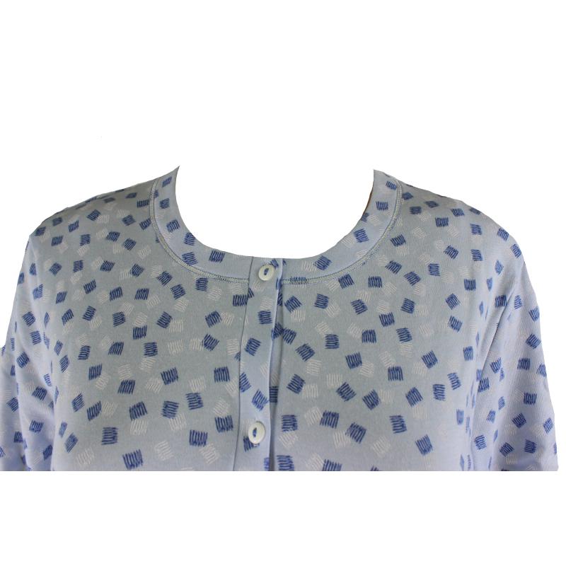 CAMICIA DA NOTTE LINCLALOR CALDO COTONE INTERLOCK APERTA BOTTONI ART.92661