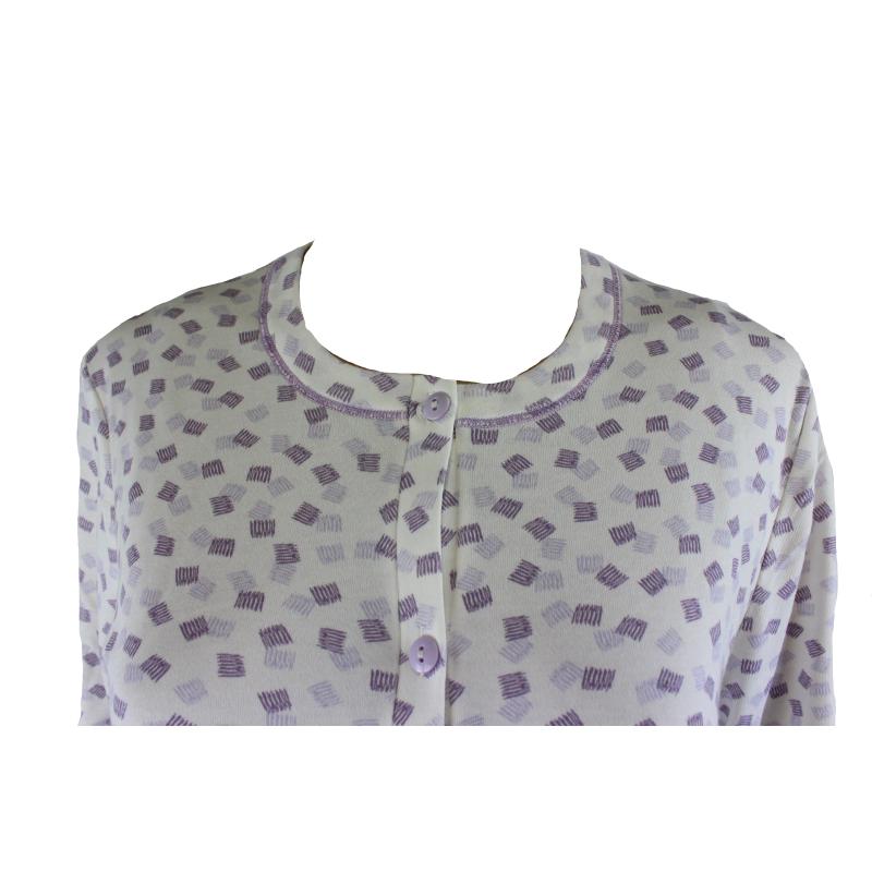 CAMICIA DA NOTTE LINCLALOR CALDO COTONE INTERLOCK APERTA BOTTONI ART.92661