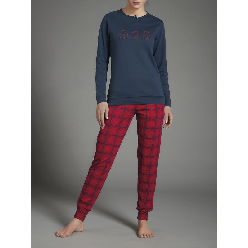 PIGIAMA DONNA RAGNO CALDO COTONE INTERLOCK ART.DA98N1