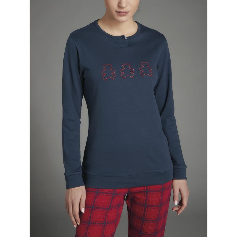 PIGIAMA DONNA RAGNO CALDO COTONE INTERLOCK ART.DA98N1