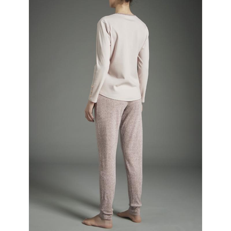 .PIGIAMA DONNA RAGNO CALDO COTONE INTERLOCK SERAFINO ART.DA33N1