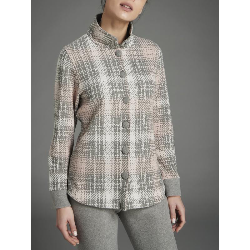 PIGIAMA DONNA RAGNO INVERNALE FELPATO APERTO PUNTO MILANO ART.DB97N7