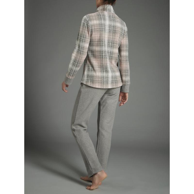 PIGIAMA DONNA RAGNO INVERNALE FELPATO APERTO PUNTO MILANO ART.DB97N7