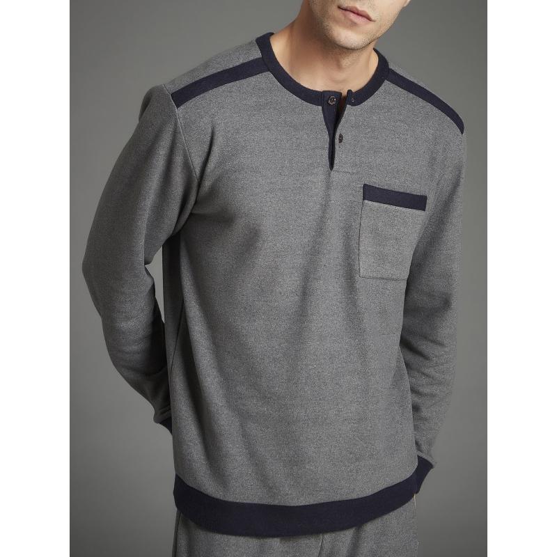 PIGIAMA UOMO RAGNO FELPATO PUNTO MILANO TASCHINO ART.U426N1