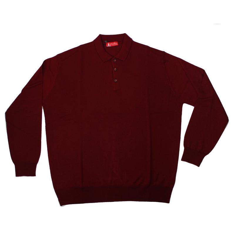 MAGLIA UOMO A POLO CALIBRATA MISTO LANA TAGLIE FORTI MADE IN ITALI 5XL,6XL,7XL