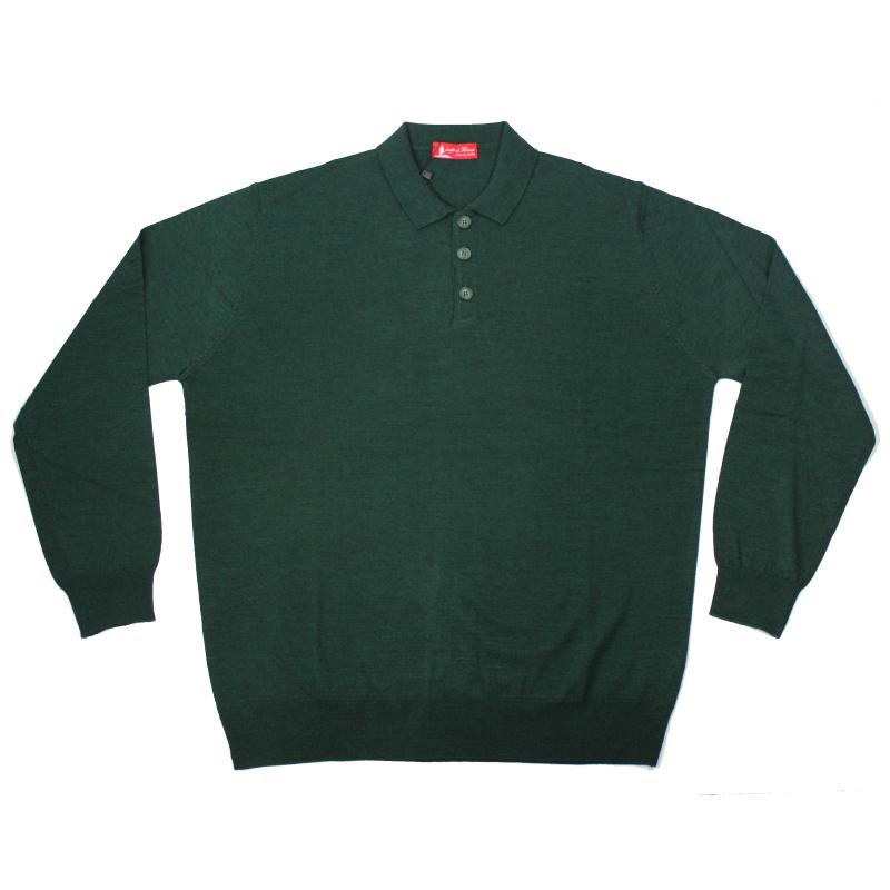 MAGLIA UOMO A POLO CALIBRATA MISTO LANA TAGLIE FORTI MADE IN ITALI 5XL,6XL,7XL