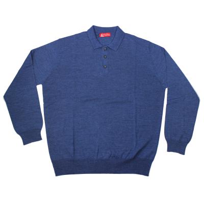 MAGLIA UOMO A POLO CALIBRATA MISTO LANA TAGLIE FORTI MADE IN ITALI 5XL,6XL,7XL