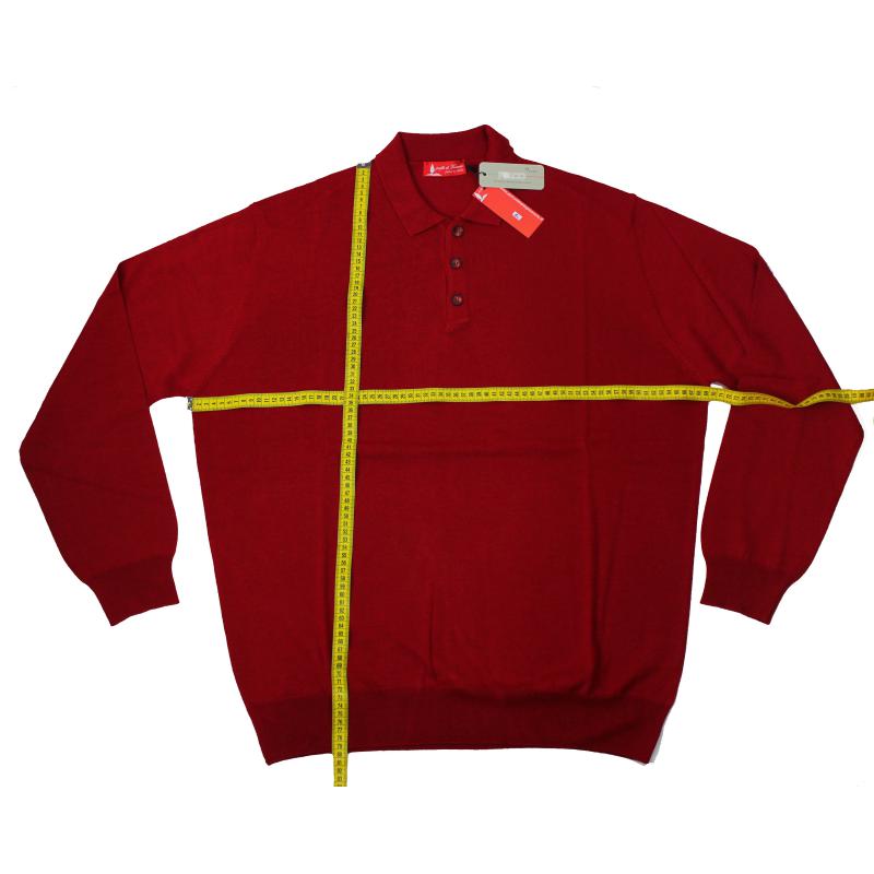 MAGLIA UOMO A POLO CALIBRATA MISTO LANA TAGLIE FORTI MADE IN ITALI 5XL,6XL,7XL