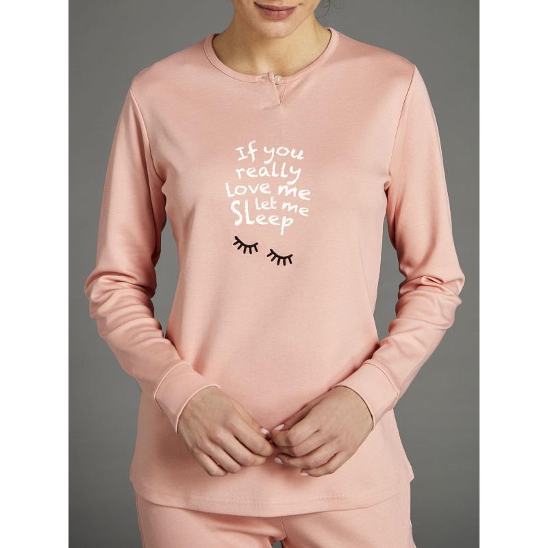 PIGIAMA DONNA RAGNO CALDO COTONE INTERLOCK ART.DA40N1