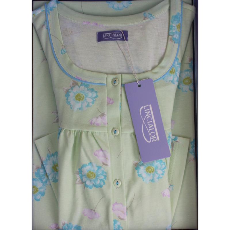 .CAMICIA NOTTE LINCLALOR 100% COTONE MAGLINA TAGLIE FORTI E CALIBRATE FINO TG.60 ART.74446