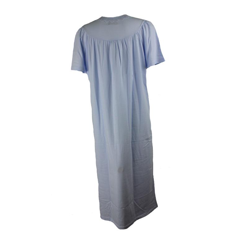 CAMICIA NOTTE LINCLALOR MANICA CORTA APERTA 100% COTONE MAGLINA MANICA RAGLAN ART.71363