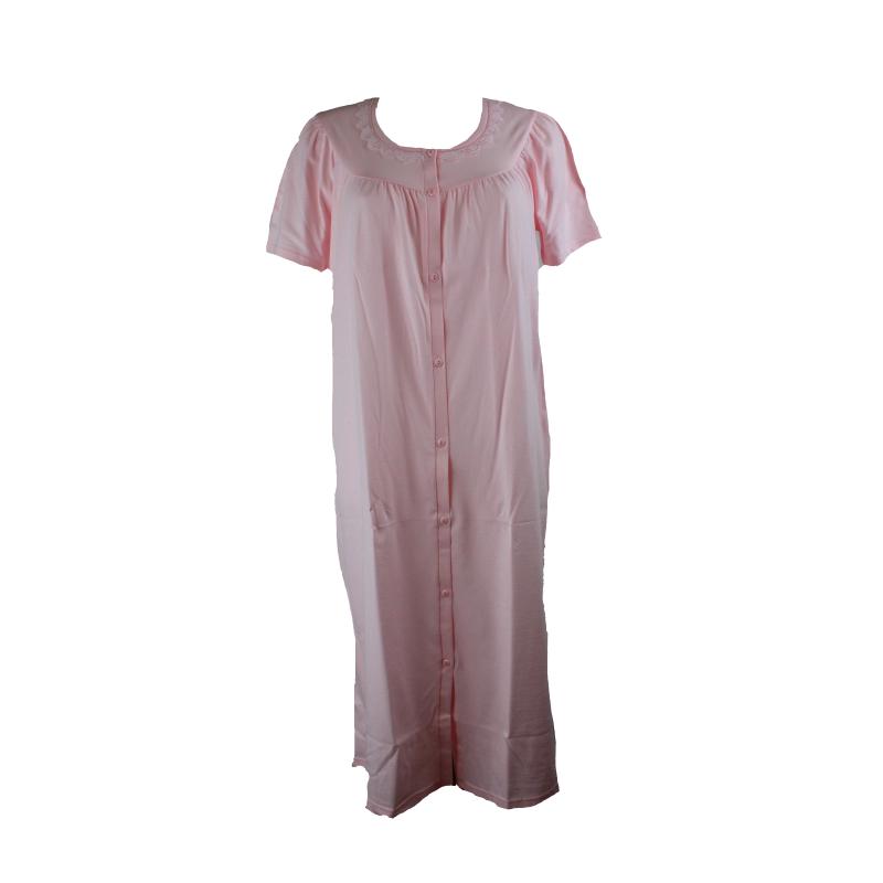 CAMICIA NOTTE LINCLALOR MANICA CORTA APERTA 100% COTONE MAGLINA MANICA RAGLAN ART.71363