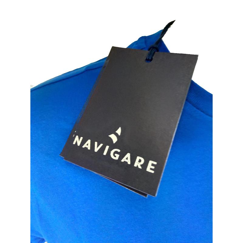 MAGLIETTA NAVIGARE MANICA CORTA PURO COTONE CON LOGO ART.NVSS223116