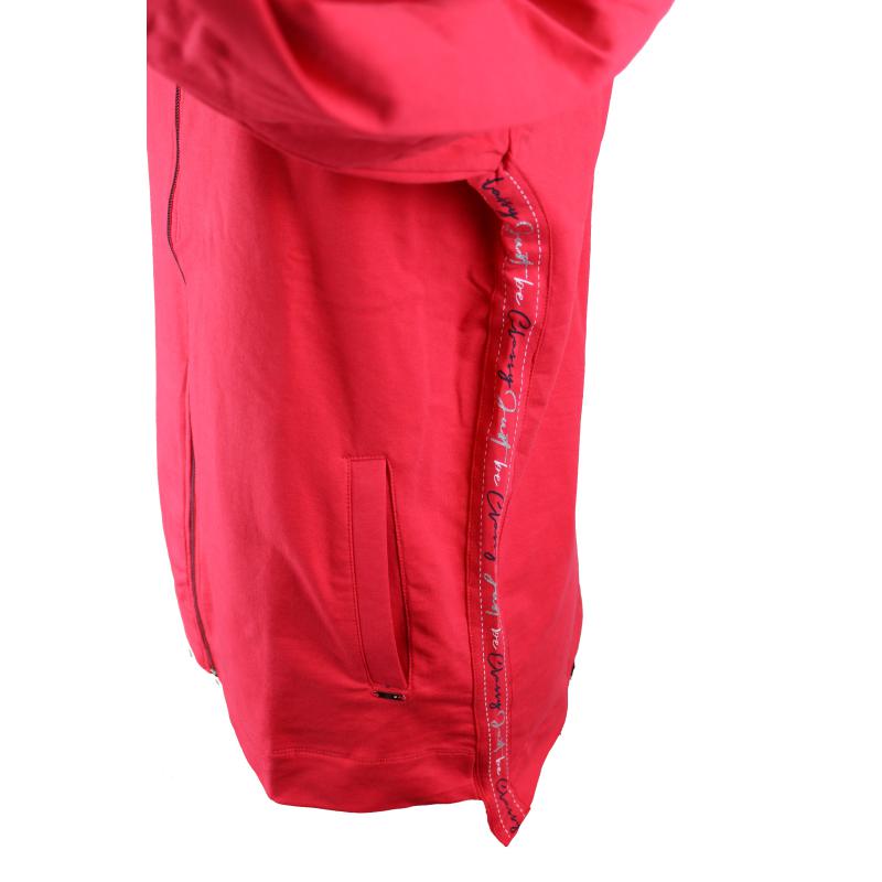 .FELPA DONNA CAMPAGNOLO GARZATA PRIMAVERILE APERTA CON ZIP E TASCHE COTONE ELASTICIZZATO ART.2F6976