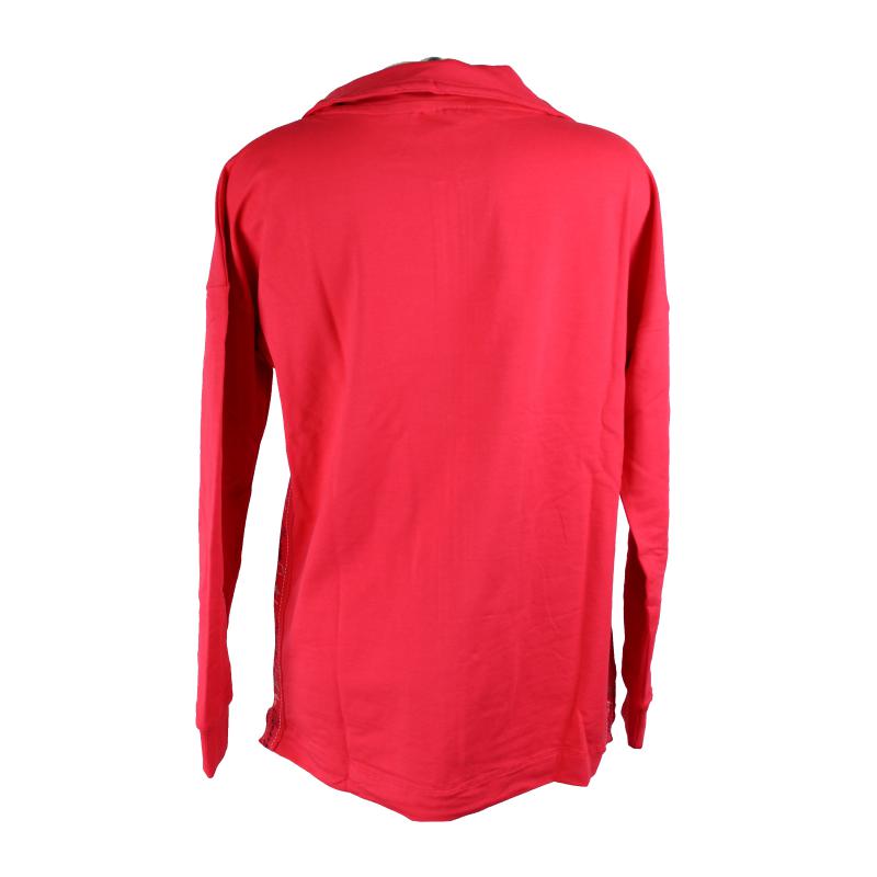 .FELPA DONNA CAMPAGNOLO GARZATA PRIMAVERILE APERTA CON ZIP E TASCHE COTONE ELASTICIZZATO ART.2F6976