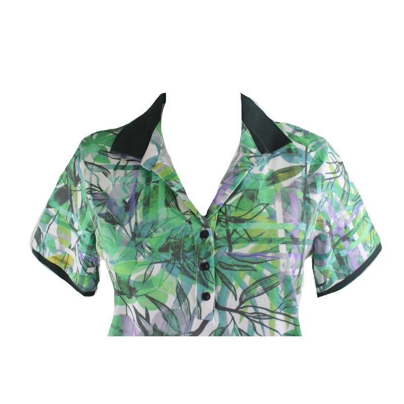 POLO DONNA COTONE MANICA CORTA CAMPAGNOLO ART.2K7316 VERDE