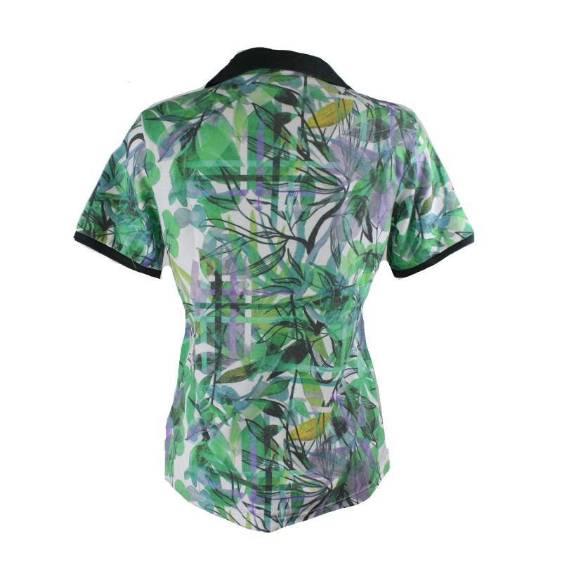 POLO DONNA COTONE MANICA CORTA CAMPAGNOLO ART.2K7316 VERDE