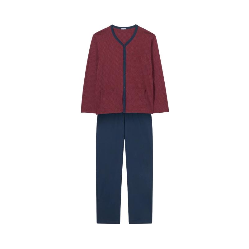 .PIGIAMA UOMO RAGNO APERTO 100% COTONE MAGLINA ART.U445N6