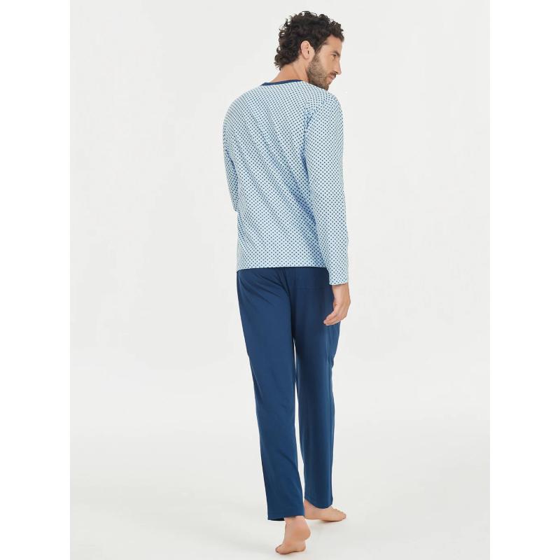 .PIGIAMA UOMO RAGNO APERTO 100% COTONE MAGLINA ART.U444N6