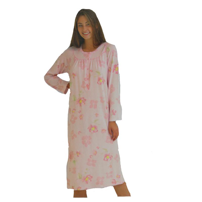 CAMICIA NOTTE LINCLALOR IN STOFFA 100% COTONE MANICA RAGLAN SERAFINO ART.30997
