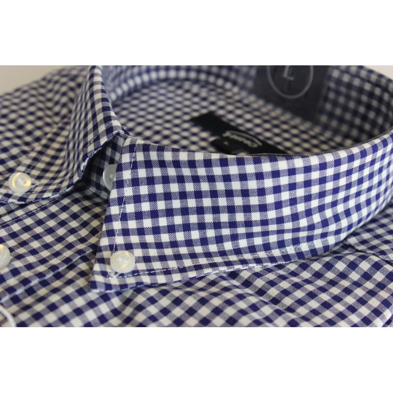 CAMICIA UOMO IN PURO COTONE MANICA CORTA TG.M-2XL 4 FANTASIE CON TASCHINO