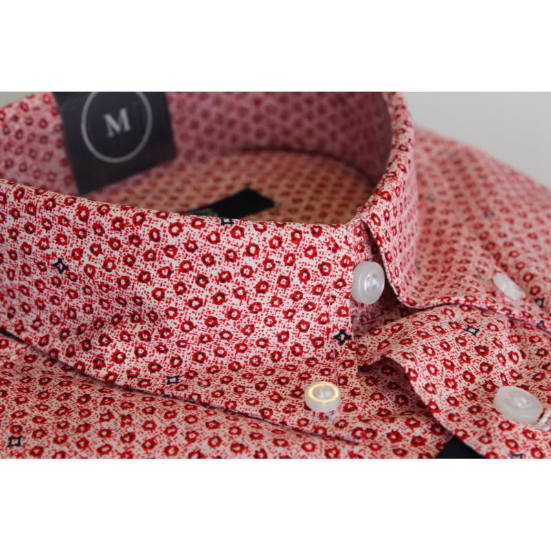 CAMICIA UOMO IN PURO COTONE MANICA CORTA TG.M-2XL 4 FANTASIE CON TASCHINO