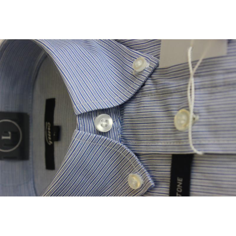 CAMICIA UOMO IN PURO COTONE MANICA CORTA TG.M-2XL 4 FANTASIE CON TASCHINO