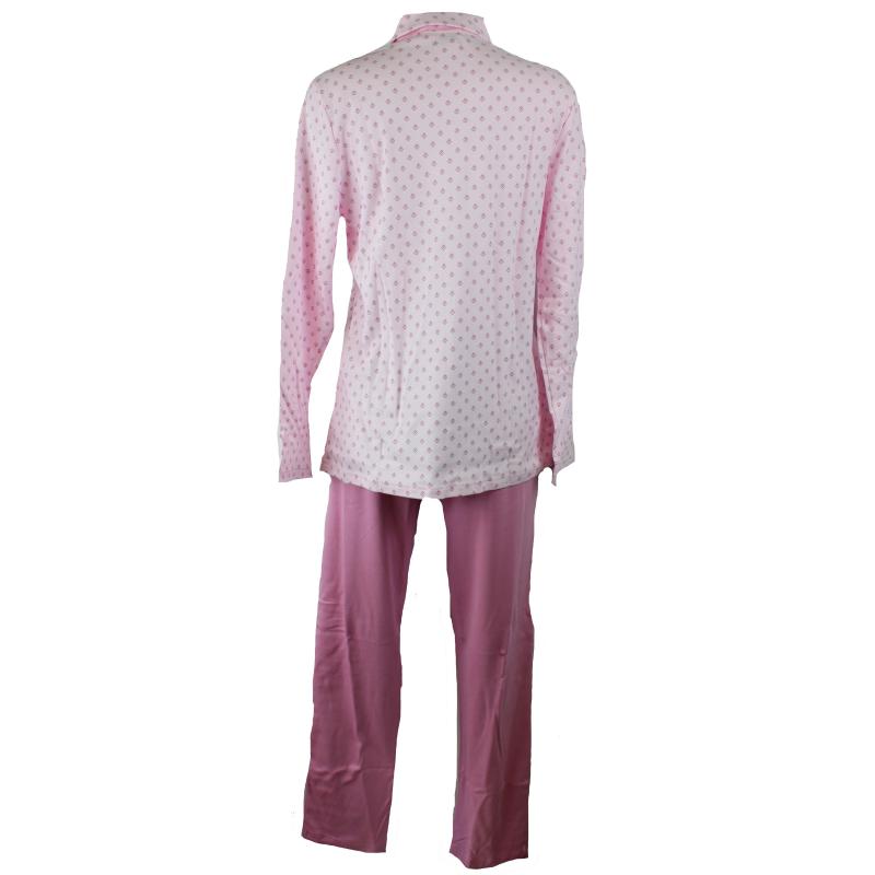 .PIGIAMA DONNA LINCLALOR CALDO COTONE INTERLOCK APERTO CON COLLO E TASCHE ANCHE TAGLIE FORTI ART..92757