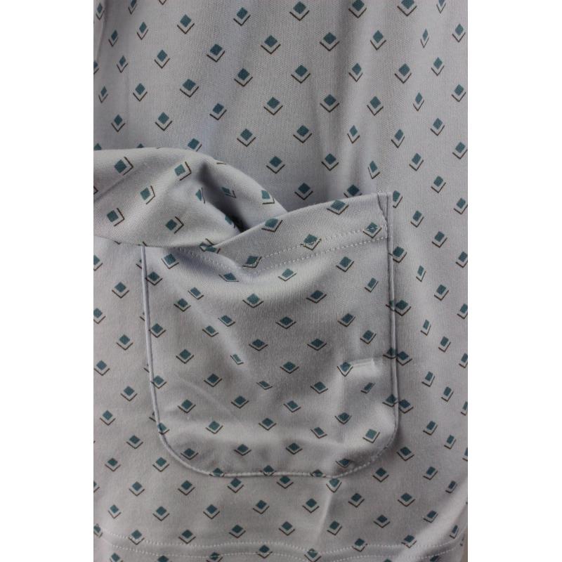 .PIGIAMA DONNA LINCLALOR CALDO COTONE INTERLOCK APERTO CON COLLO E TASCHE ANCHE TAGLIE FORTI ART..92757