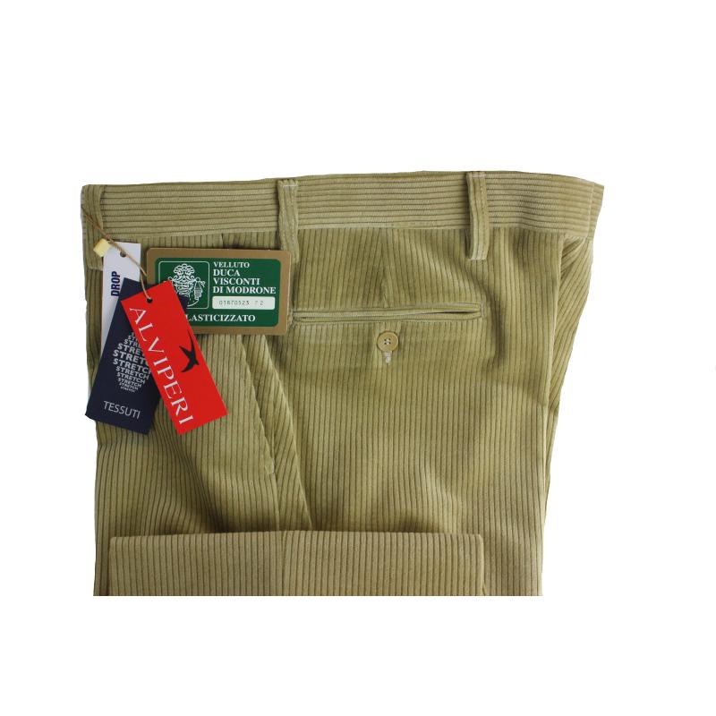 . PANTALONE UOMO VELLUTO VISCONTI DI MODRONE ELASTICIZZATO 13 COLORI ANCHE TAGLIE FORTI FINO ALLA TG.71
