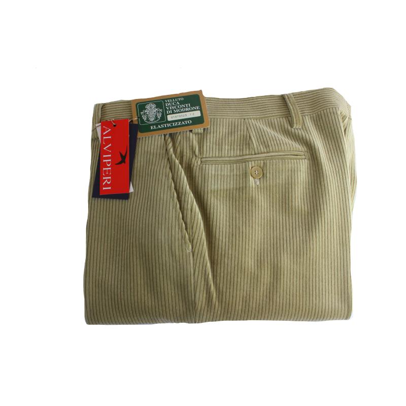 . PANTALONE UOMO VELLUTO VISCONTI DI MODRONE ELASTICIZZATO 13 COLORI ANCHE TAGLIE FORTI FINO ALLA TG.71