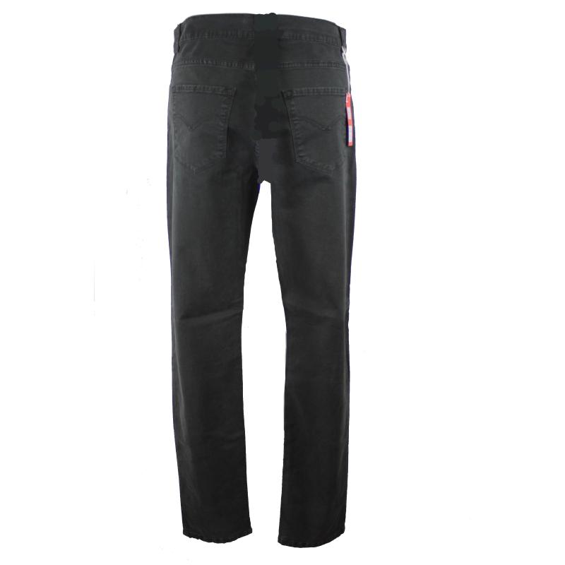 UOMO PANTALONE 5 TASCHE MADE IN ITALY VITA REGOLARE GAMBA DRITTA COTONE ELASTICIZZATO 4 STAGIONI
