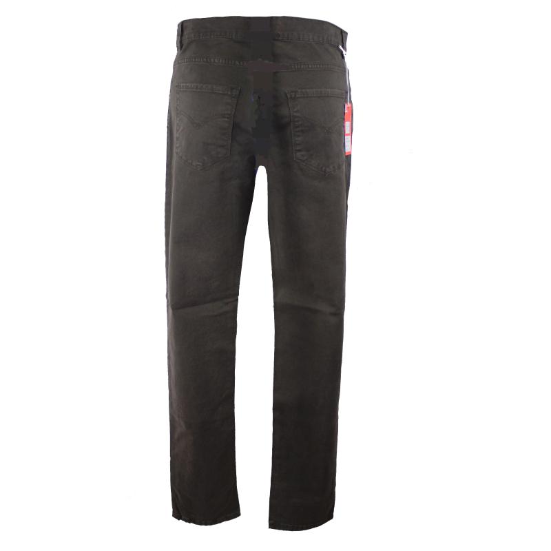 UOMO PANTALONE 5 TASCHE MADE IN ITALY VITA REGOLARE GAMBA DRITTA COTONE ELASTICIZZATO 4 STAGIONI