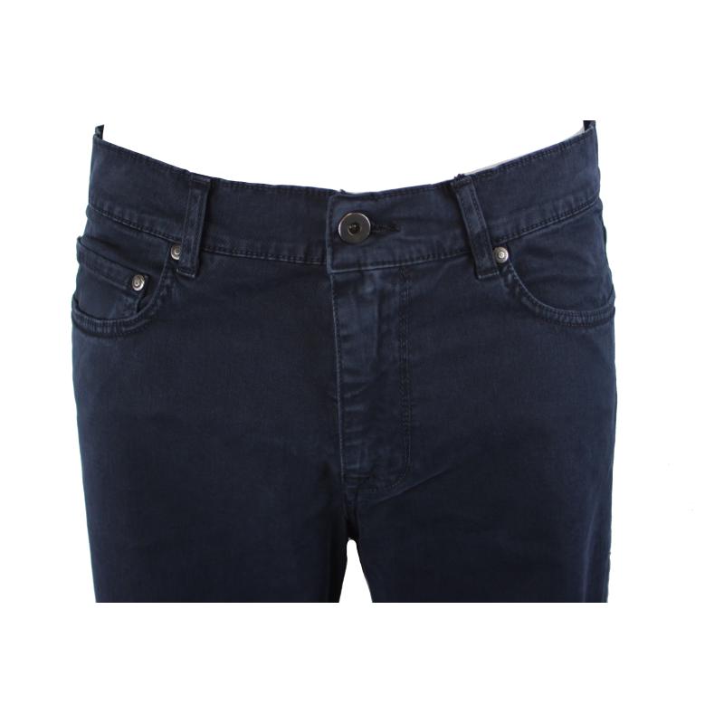 UOMO PANTALONE 5 TASCHE MADE IN ITALY VITA REGOLARE GAMBA DRITTA COTONE ELASTICIZZATO 4 STAGIONI